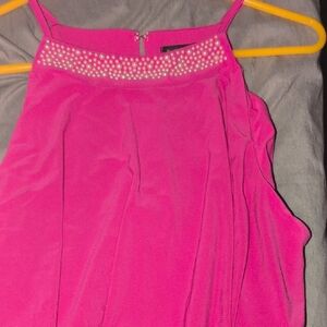 Tiana B. Fuchsia Spaghetti Strap Dress